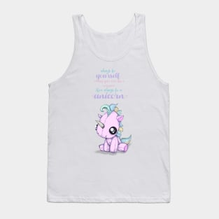 Be Yourself Unicorn Tank Top